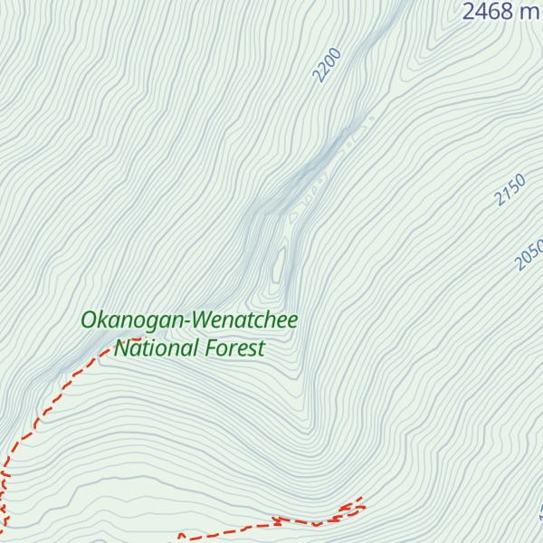 Map of Cloudy Peak