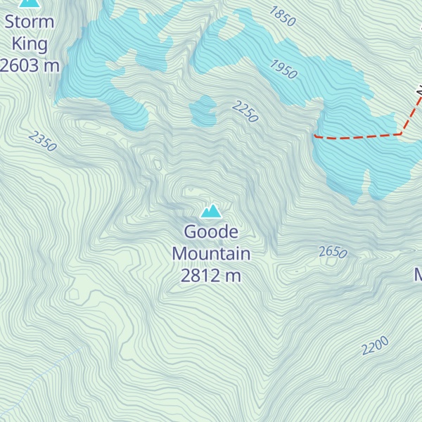 Map of Goode Mountain