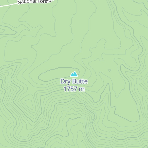Map of Dry Butte