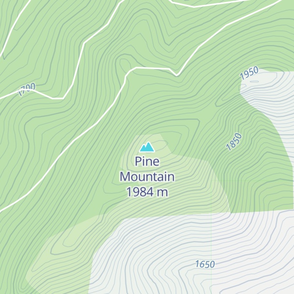 Map of Pine Mountain