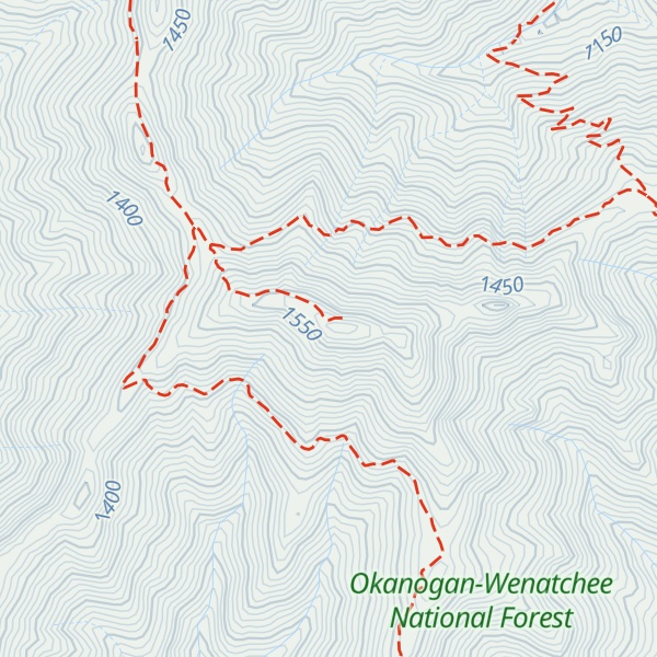 Map of Johnson Mountain