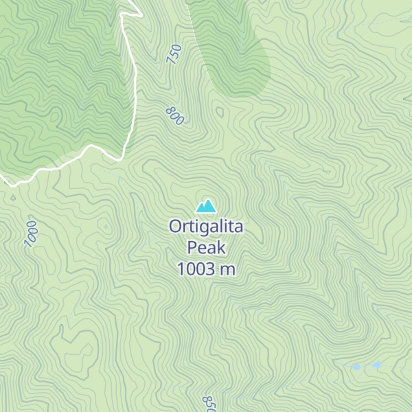 Map of Ortigalita Peak