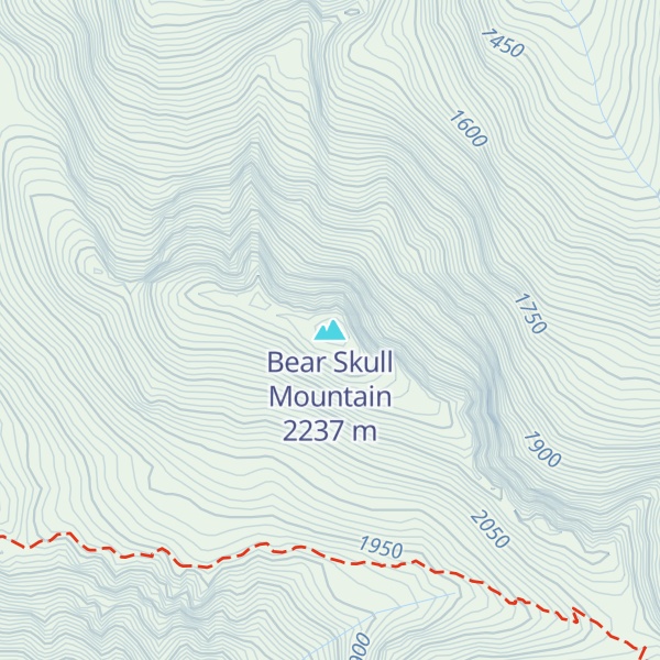 Map of Bear Skull Mountain