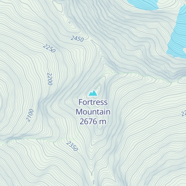 Map of Fortress Mountain