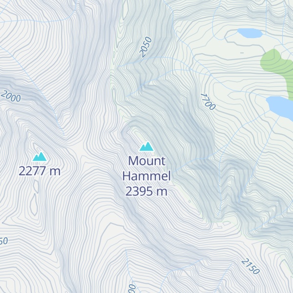 Map of Mount Hammel