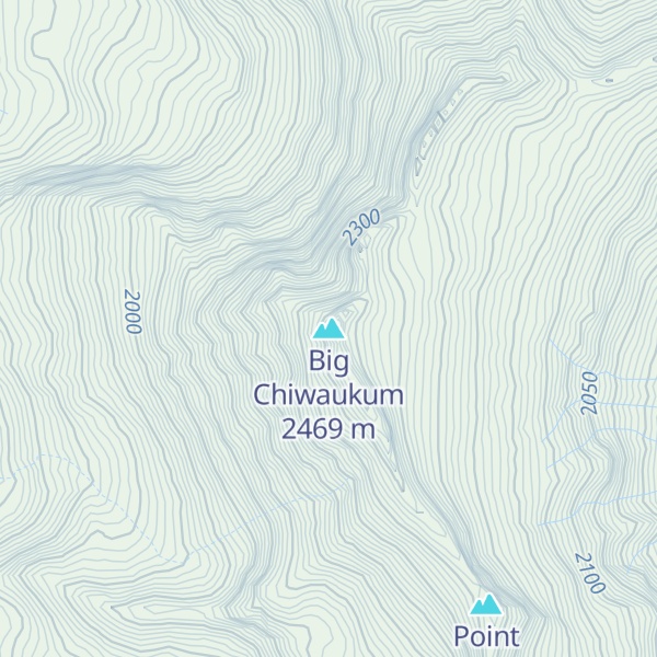 Map of Big Chiwaukum