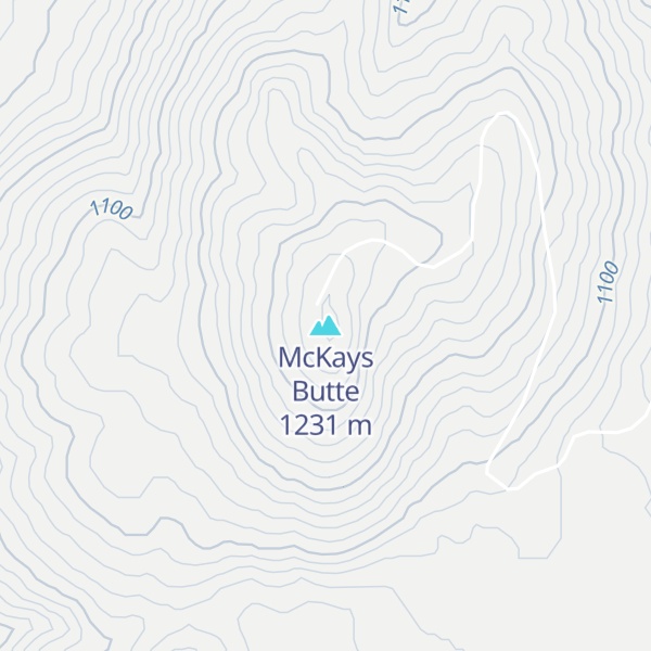 Map of McKays Butte