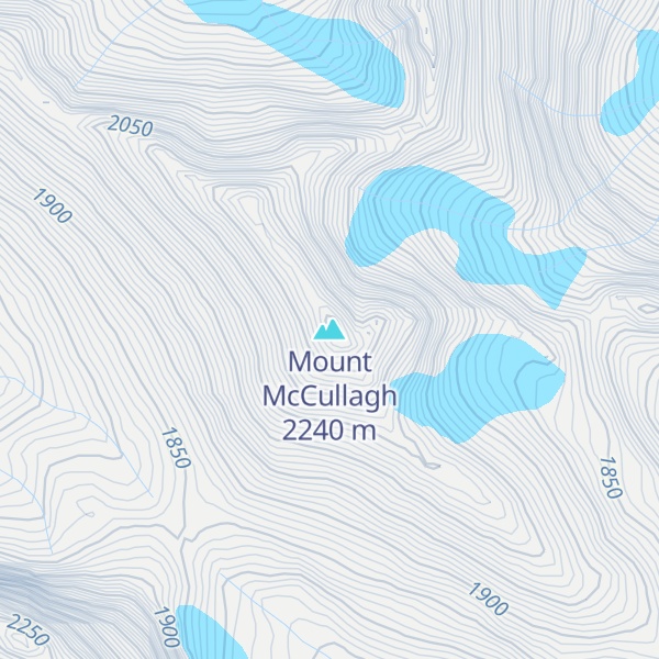Map of Mount McCullagh