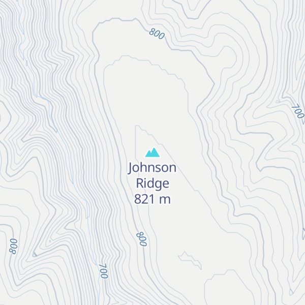 Map of Johnson Ridge