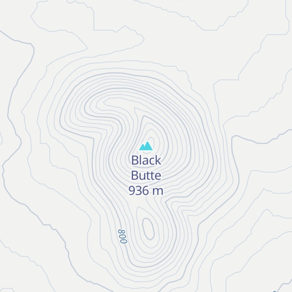 Map of Black Butte