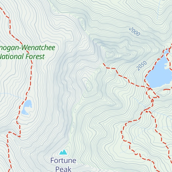 Map of South Ingalls Peak