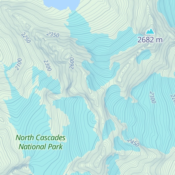 Map of Mount Logan