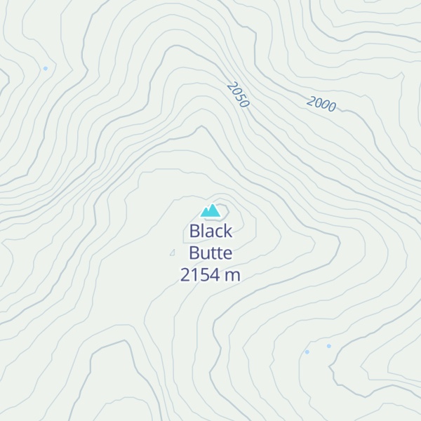 Map of Black Butte