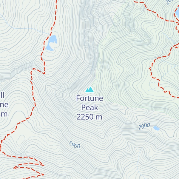 Map of Fortune Peak
