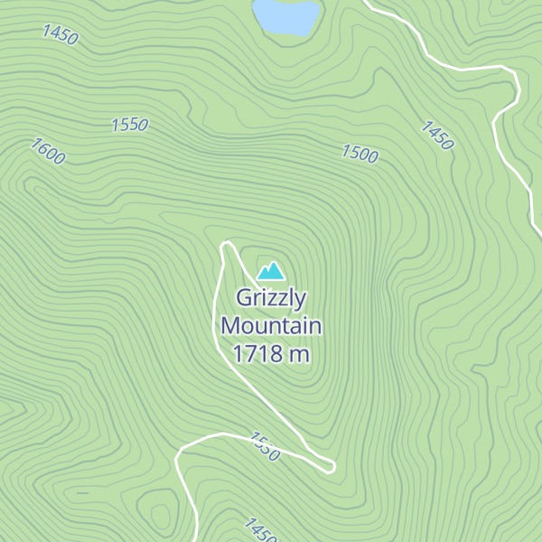 Map of Grizzly Mountain