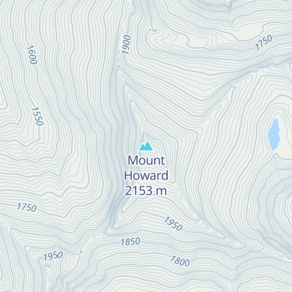 Map of Mount Howard