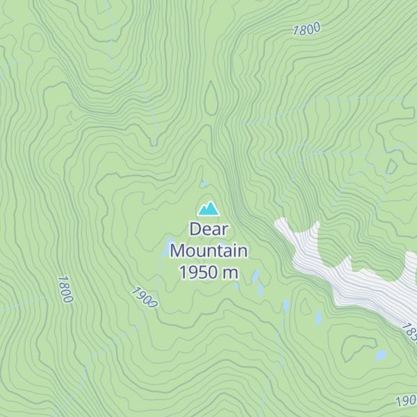 Map of Dear Mountain