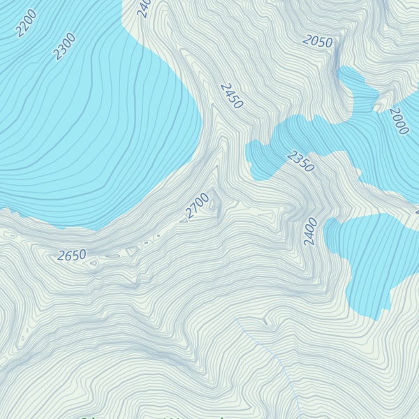 Map of Jack Mountain