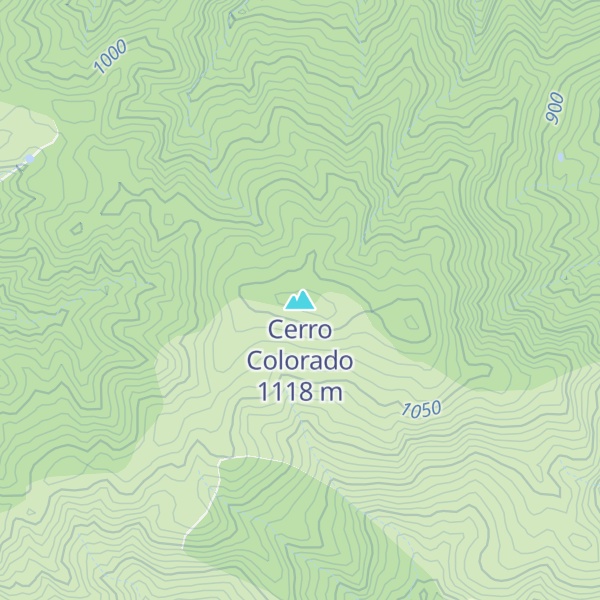 Map of Cerro Colorado