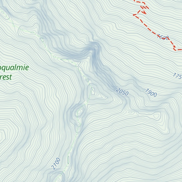 Map of Sitting Bull Mountain