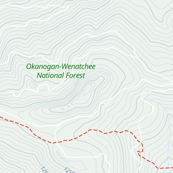 Map of South Cle Elum Ridge-East Peak #1