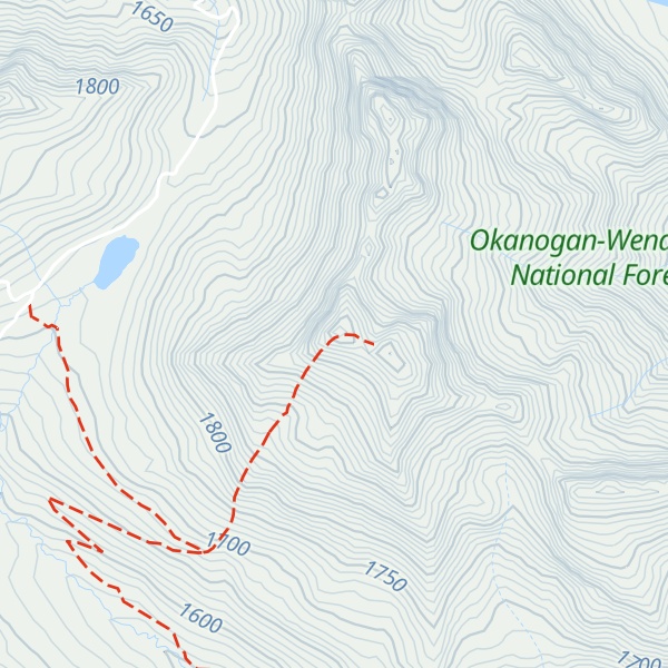 Map of Esmeralda Peak