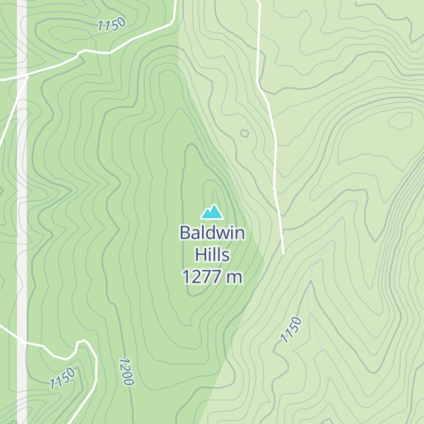 Map of Baldwin Hills