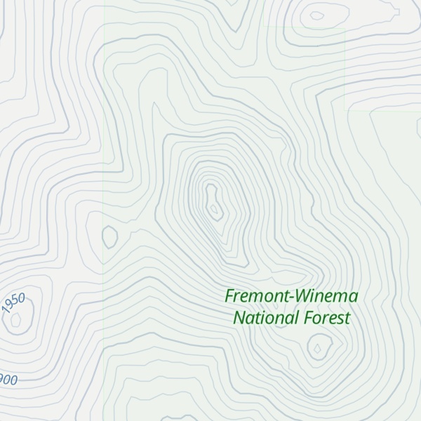 Map of Foster Butte