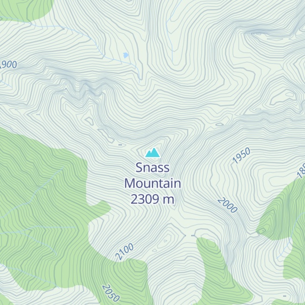 Map of Snass Mountain