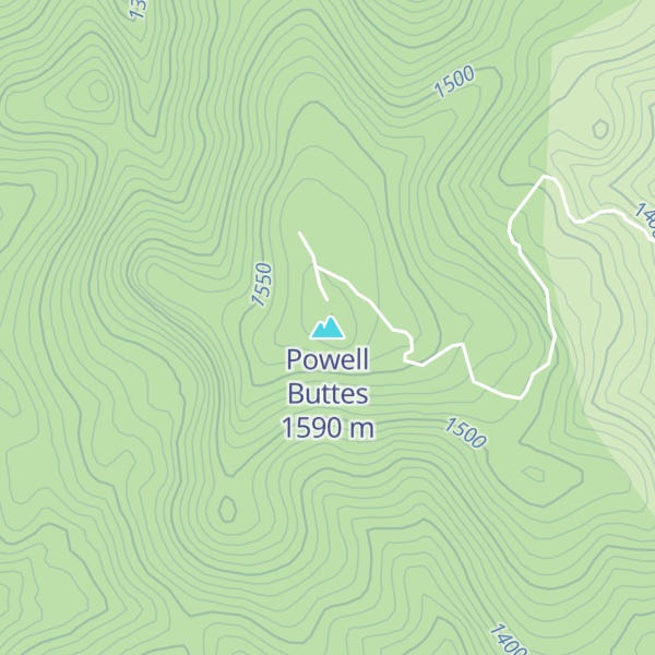Map of Powell Buttes