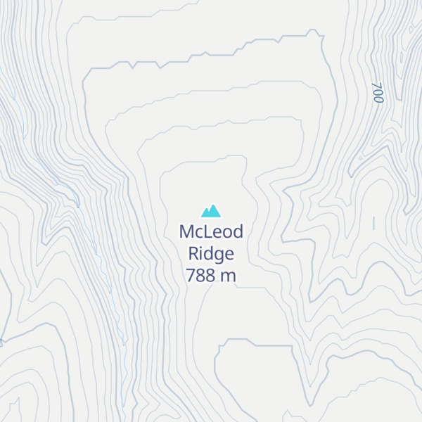 Map of McLeod Ridge