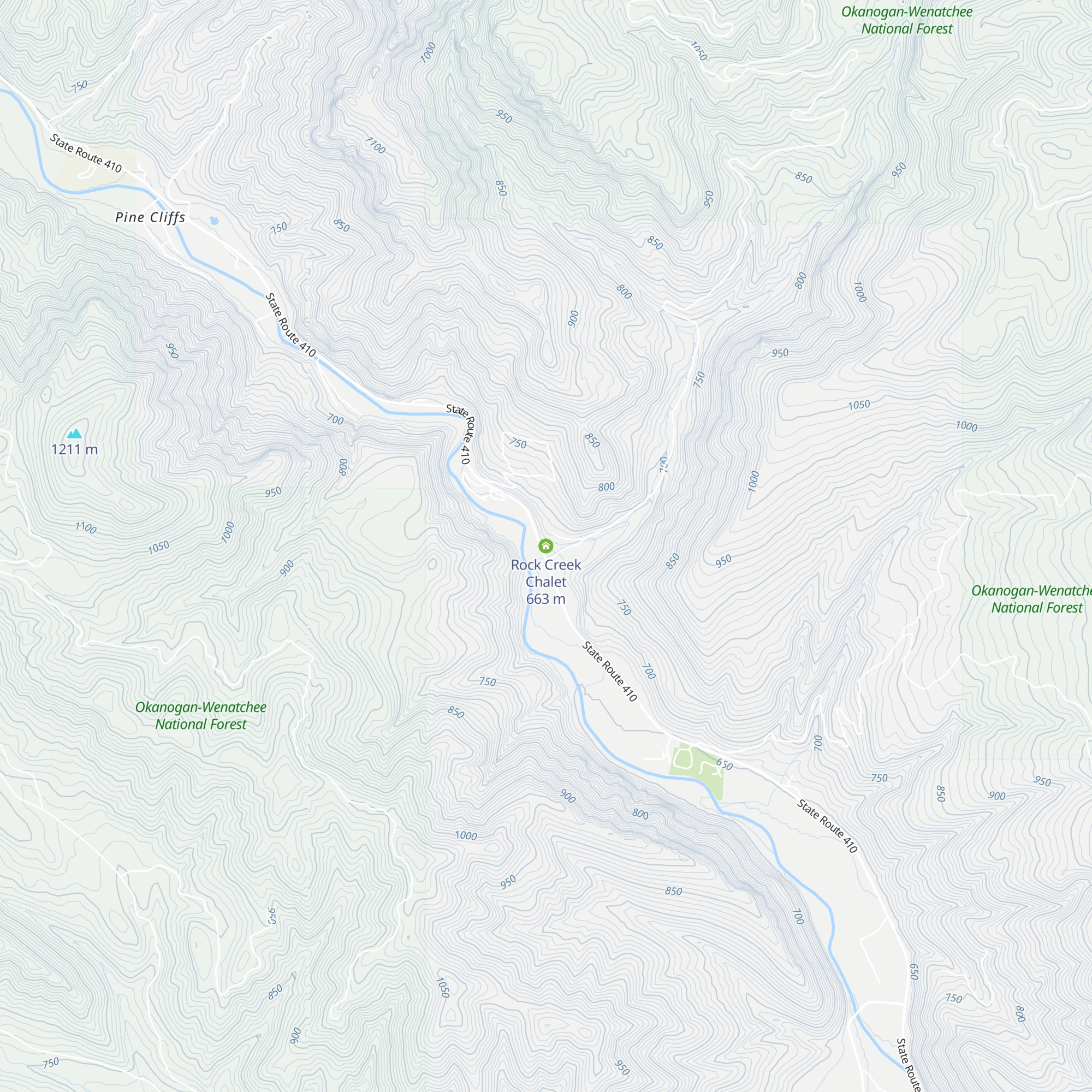 Rock Creek Chalet map