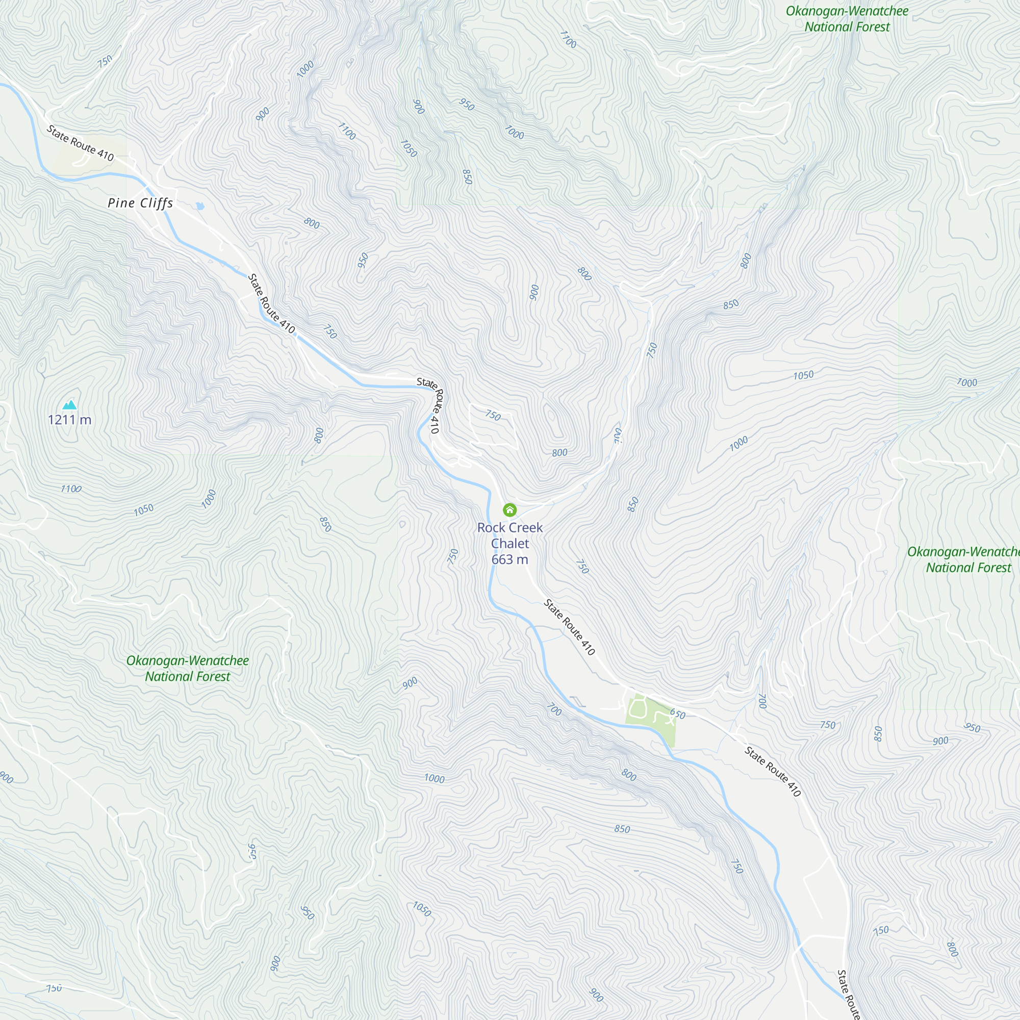 Rock Creek Chalet map