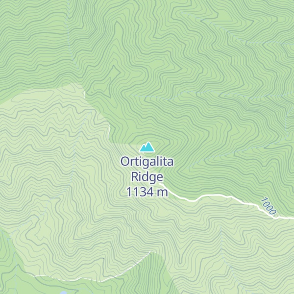 Map of Ortigalita Ridge