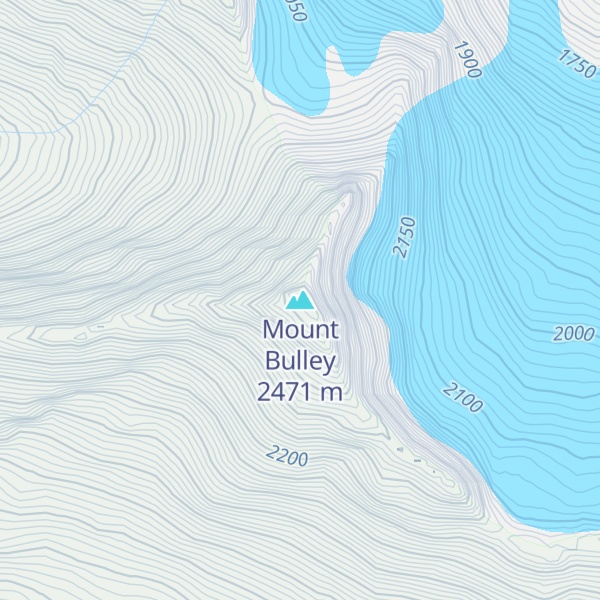 Map of Mount Bulley
