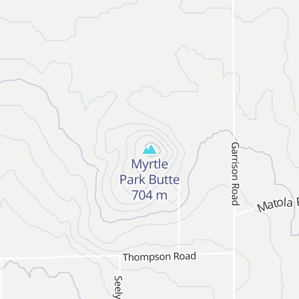 Map of Myrtle Park Butte