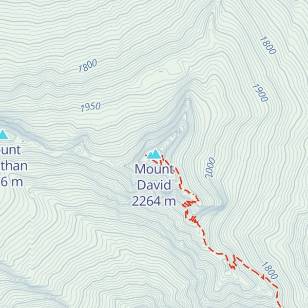 Map of Mount David