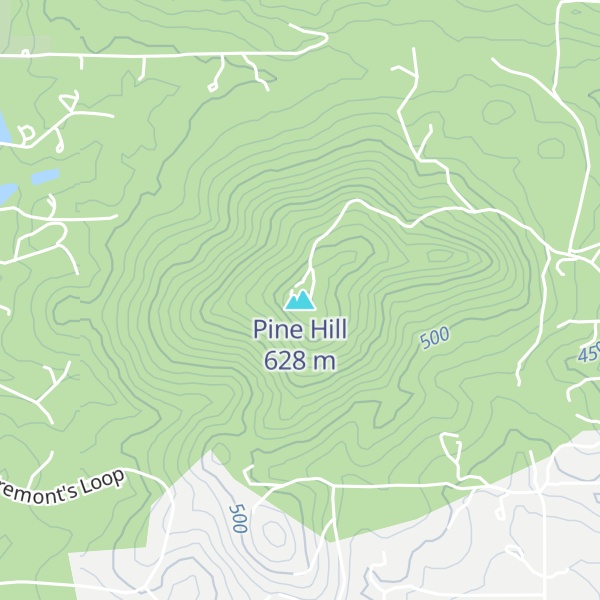Map of Pine Hill