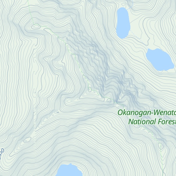 Map of Bannock Mountain