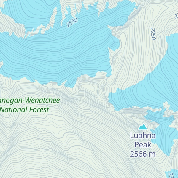 Map of Chalangin Peak