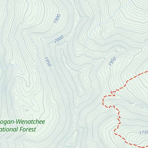 Map of Highchair Mountain
