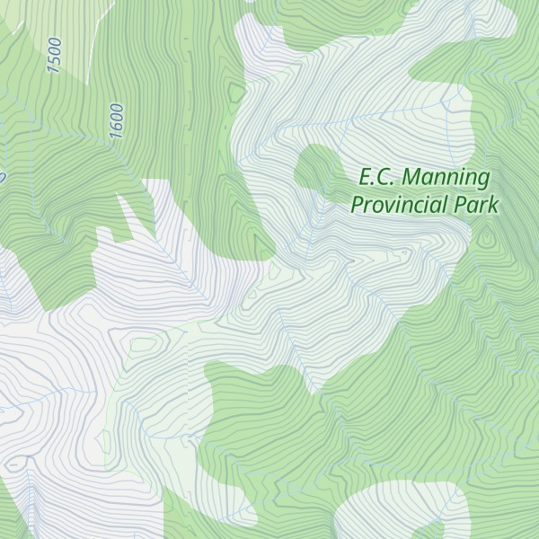 Map of Eastpoint Peak