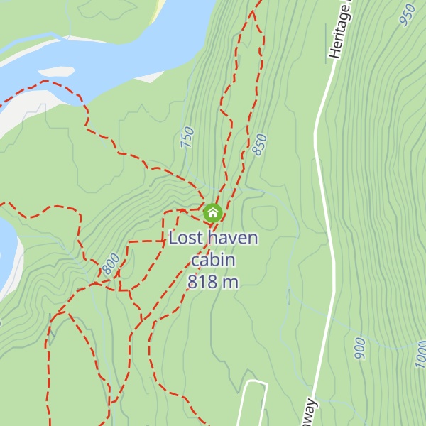 Map of Lost haven cabin