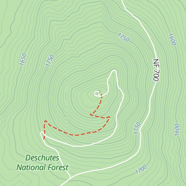 Map of East Butte