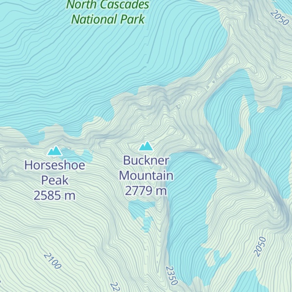 Map of Buckner Mountain