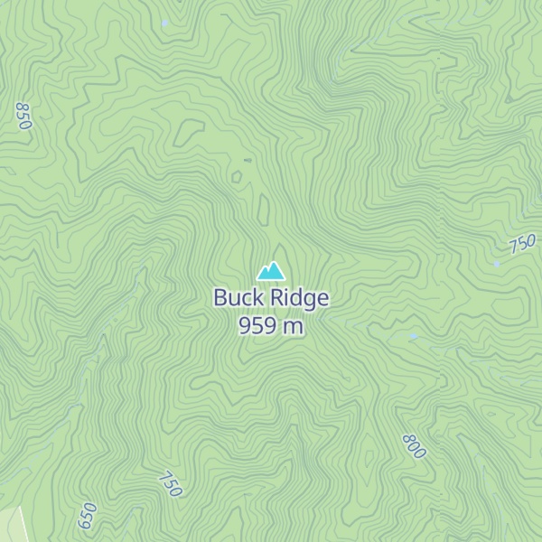 Map of Buck Ridge