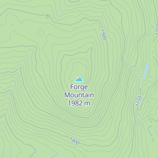 Map of Forge Mountain