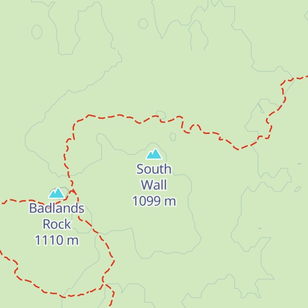 Map of South Wall