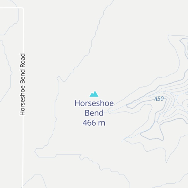 Map of Horseshoe Bend