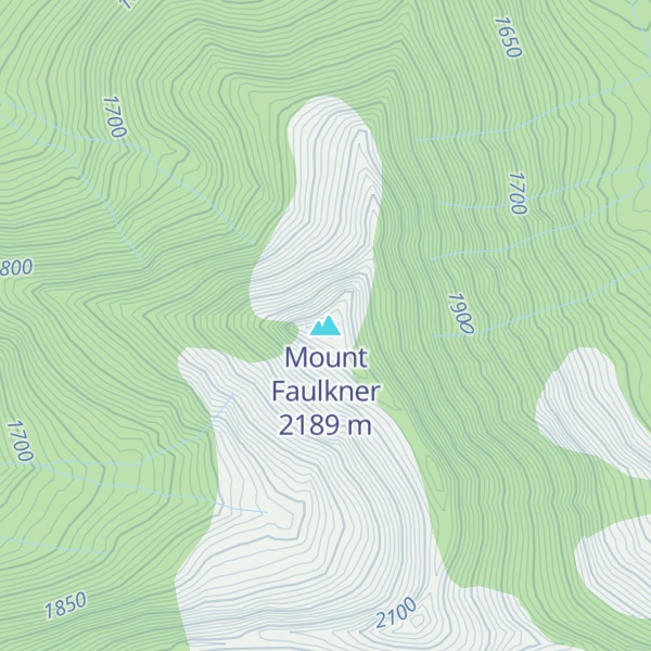 Map of Mount Faulkner